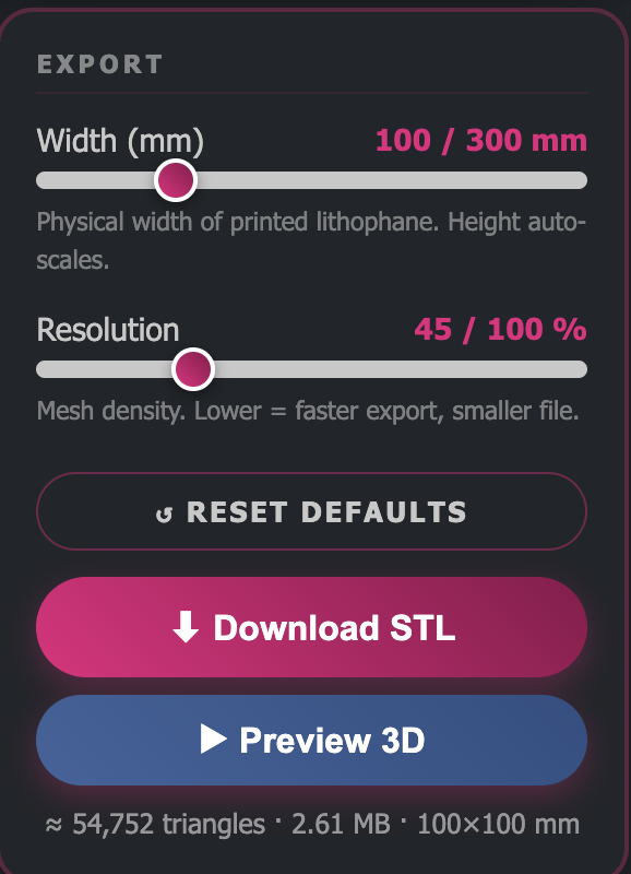 3D-model of lithophane