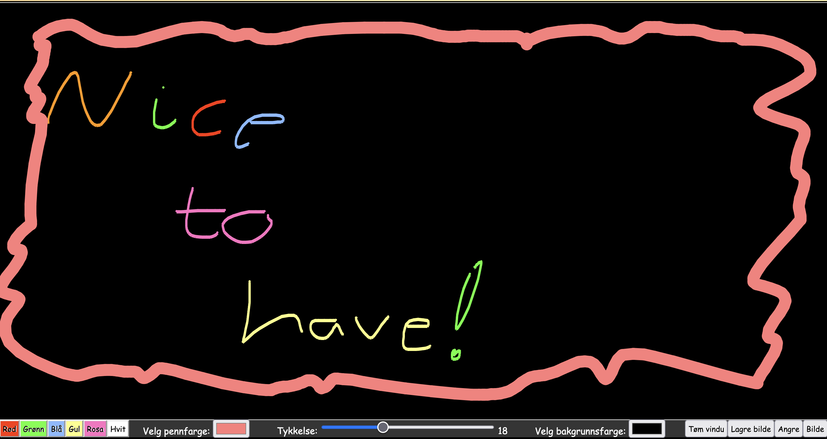 Controls for changing colors